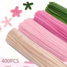 1 pachet de accesorii florale pentru artizanat, tulpini de chenilă, potrivite pentru ambalarea buchetelor de flori DIY, decorațiuni pentru petreceri (roz). Buchete DIY (lalele, buchete de mireasă), cadou ideal, cadou de Ziua Îndrăgostiților - Multicolor - Vizualizare 7