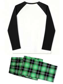 "Pink " Pajama Set | Luxuriously Snug Hug | Upgrade Sleep |  For Home & Vacation - Green - View 5