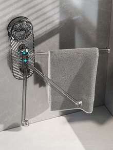 Suction Cup Rotating Dishcloth Rack, Multi-Rod Wall Mounted Draining Rack, Storage Rack, Suction Cup Hanging Rod Gadget - Multicolor - View 8