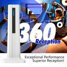 Indoor Digital TV Antenna For Smart TVs, 360° Omnidirectional Reception, Long-Distance Reception Of HDTV Signals, Compatible With Local Channels, Easy To Install, No Cable TV Required. - White - View 3