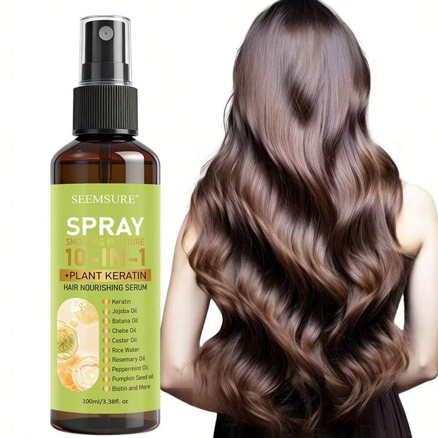 10-In-1 Protein Hair Spray, Rosemary Compound Formula, Long-Lasting ...