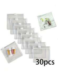 3/8/16pcs Medicine Storages Bag, Reusable Medicine Storages Bag, Zipper Medicine Bag Set, Lure Bag Jewelry Storage Bag Self-Sealing Drug Storage Device And Travel Accessories - Multicolor - View 12