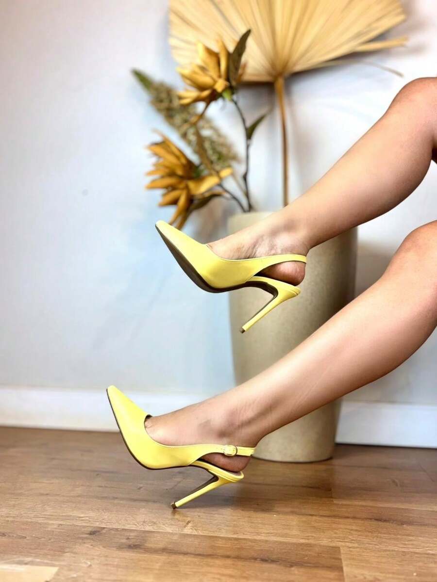 Women's Open-Toe Pump With 11cm Heel - Angela Galvão 2 - 納帕香草 - 查看 1