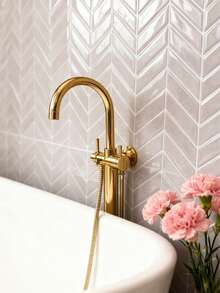 WalDecoo 4/10/20 hojas de 10"X10" Azulejos adhesivos de espina de pescado | Azulejos de pared impermeables y fáciles de limpiar para cocina, baño y sala de estar, perfectos para renovaciones de alquiler - Multicolor - Ver 8
