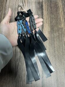 Bộ phụ kiện ná bắn đá ngoài trời 4/7/12 món, dây cao su định vị côn 2515, dây cao su dẹt màu đen dày 1.0mm làm từ mủ cao su tự nhiên có độ đàn hồi cao và lực căng mạnh, phù hợp cho người đam mê bắn súng, túi cao su dẹt giảm tiếng ồn, bền và có độ đàn hồi lâu dài, quà tặng tuyệt vời cho ngày lễ/sinh nhật. - màu đen - Xem 7