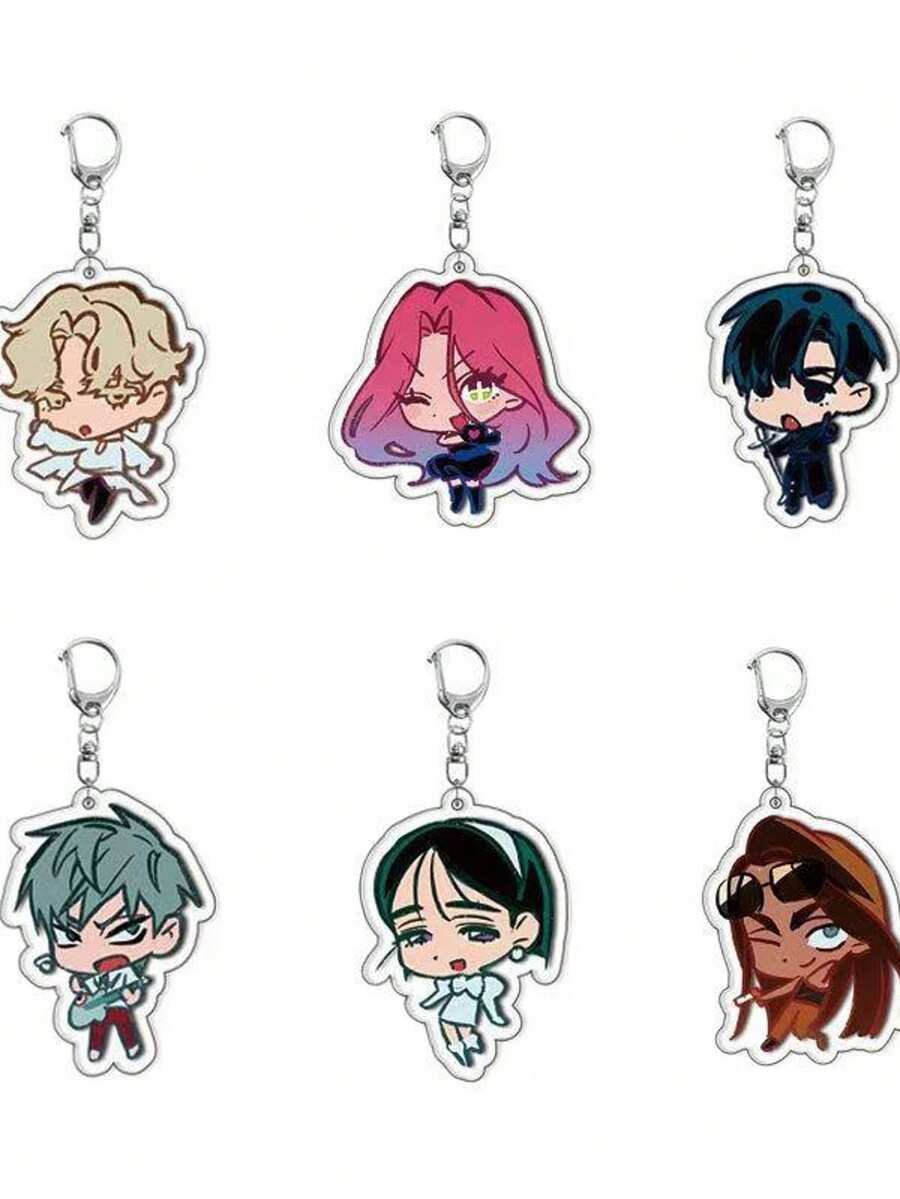 ALIEN STAGE IVAN & TILL Dangle-Dangle Keychain Man Acrylic Chain For Pants Womans Key Chain Men Pendant Girls Jewelry Llavero - Multicolor - View 1