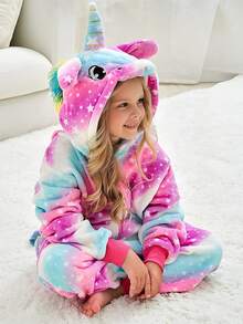 Young Girls Pajamas - Pink - View 3