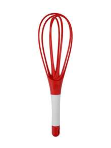1pc Rotary Egg Beater, 2-In-1 Collapsible Balloon & Flat Whisk, Kitchen Tool, Manual Egg Whisk, Kitchen Gadgets, Cake Cream Beater & Dough Mixer, Baking Tool, Kitchen Accessories, Home Kitchen Supplies - Multicolor - View 11