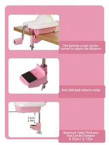 1pc Hand-Cranked Yarn Winder, Small Yarn Ball Winder, Plastic Skein Winder, Portable DIY Sewing & Knitting Tool