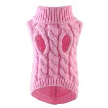 Pet & Dog Clothes - Knitted, Pet Knitwear - Couple's Sweater, Fashionable Pet Sweater, Stylish Autumn/Winter Pet Clothes, Solid Color Pet Apparel, Twist Knit Warm Pet Outfits, Essential Pet Outings, 8 Colors Available, All F89U - Quần áo cho chó và mèo màu xám đậm - Xem 10