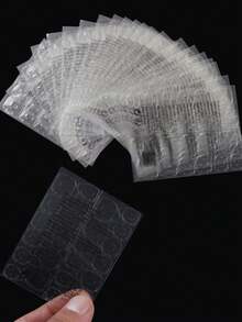 720pcs/30 Sheets Double-Sided Adhesive Nail Stickers, Transparent & Waterproof DIY - Clear - View 7