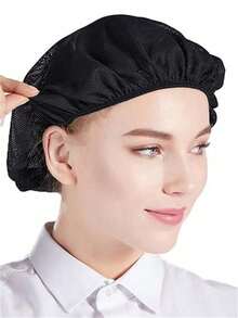 1 chiếc mũ đầu bếp co giãn có thể điều chỉnh, mũ nấu ăn nhà bếp unisex, mũ làm việc chống dầu mỡ cho nhà hàng, nhà máy, nấu ăn, dịch vụ thực phẩm - Nhiều màu - Xem 7