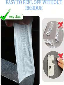 Heavy Duty Waterproof Double-Sided Tape, Super Strong Double-Sided Tape, Super Durable Double-Sided Tape, Multi-Purpose Adhesive, Heavy Duty Double-Sided Tape, Nano Transparent Double-Sided Tape - Multicolor - View 8