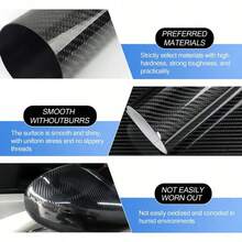 1pc Super Bright Carbon Fiber Car Film, PET Black Carbon Fiber Car Wrap Film, Car Body Modification Protective Wrap Film, Car Modification Carbon Fiber Film - One Size - View 5