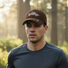 Baseball Cap For Women Men Casual Letters Embroidery Breathable Outdoor Adjustable Trucker Hat - Coffee Brown - View 4