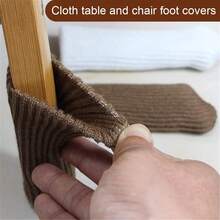 24/16/4 件装家具椅腿套，防滑家具腿套，针织椅腿保护套，适用于家庭/客厅，保护地板 - 彩色 - 查看 4