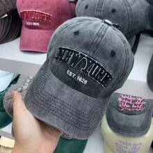 女士甜美刺绣棒球帽 | 防紫外线遮阳帽 修身棒球帽 夏季户外 - 彩色 - 查看 3