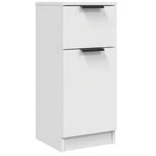 Larryhot Credenze 2 pz Bianche 30x30x70 cm in Legno Multistrato,Robusto e durevole, facile da montare, la scelta ideale per l'arredamento della casa - Bianco - Visualizzare 5