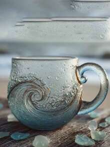 1 chiếc cốc thủy tinh gợn sóng thanh lịch, cốc uống nước bằng thủy tinh borosilicate trong suốt chất lượng cao, chịu nhiệt, thích hợp cho cà phê, sữa, nước ép, rượu whisky và nước ngọt, lý tưởng cho gia đình, văn phòng, quán cà phê và trang trí bàn ăn sang trọng; một lựa chọn lãng mạn cho bàn tiệc Ngày Valentine, và là món quà thanh lịch dành cho bạn gái, bạn trai hoặc người yêu. - Nhiều màu - Xem 1