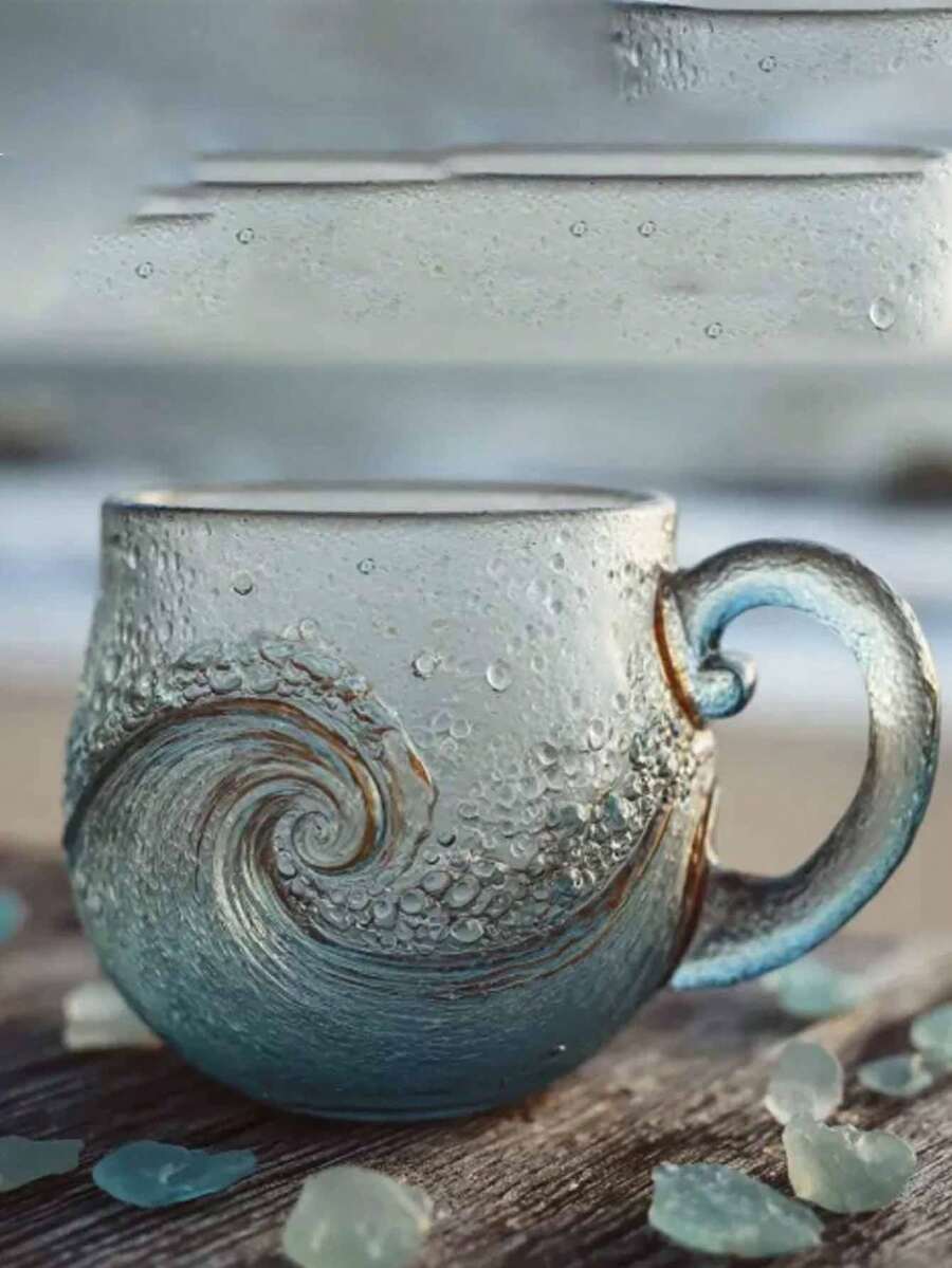 1 chiếc cốc thủy tinh gợn sóng thanh lịch, cốc uống nước bằng thủy tinh borosilicate trong suốt chất lượng cao, chịu nhiệt, thích hợp cho cà phê, sữa, nước ép, rượu whisky và nước ngọt, lý tưởng cho gia đình, văn phòng, quán cà phê và trang trí bàn ăn sang trọng; một lựa chọn lãng mạn cho bàn tiệc Ngày Valentine, và là món quà thanh lịch dành cho bạn gái, bạn trai hoặc người yêu. - Nhiều màu - Xem 1