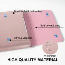 15-16 Inch Laptop Sleeve With Stand & Mouse Pad, Leather Material Protective Case For MacBook Pro/Air, Chromebook - Multicolor - View 6