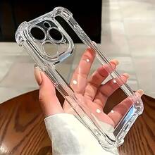 Funda de teléfono premium a prueba de golpes y resistente a caídas, funda transparente anti-caída con parachoques de ángulo amortiguador para iPhone 17, 16, 15, 14, 13, 12, 11 Pro Max, Air, Plus, Mini y X Series. ¿Quién podría resistirse a una funda de teléfono tan resistente y elegante? - 1 pieza - Ver 12