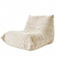 SANAE Adult-Sized, Super-Large Bean Bag Chair (Available In 4 Colors) With Memory Foam Filling, Faux Fur-Like Casual Chair, Ergonomic Design, New Model Shaped Sofa, Suitable For Gaming, Reading, Relaxation, And As A Large Decorative Sofa That Doesn't Require Assembly.Stuffed BeanBag Floor Sofa For Napping, Gaming, Lounging, Beige - Beige - View 8