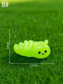 8pcs Cute Caterpillar Mini Figurines, Moss Micro Landscape Decor Accessories, Desk/Room Decor Stress Relief Ornaments, DIY Gardening Scenery, Soft Plush Texture Vivid Colors, Suitable For Micro Landscape, Desk, Room, Handmade Scenes, Easily Brightens Up Various Spaces With Adorable Cozy Ambiance - Multicolor - View 11