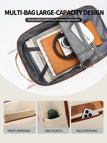 40x20x25cm Backpack Suitable For Ryanair Cabin Luggage, Versatile Travel Bag For Women & Men, Fits Laptop, Gym, Swimming, Weekend Trips, Back To School Gift - Multicolor - View 4