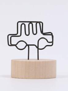 1 pièce Nouveau marque-page créatif de style japonais, support en bois porte-carte de visite rétro, pince à message, accessoire de décoration d'intérieur, pince photo, cadeau idéal pour la Saint-Valentin, le Nouvel An, le petit ami, les parents et la rentrée scolaire - Multicolore - Voir 20