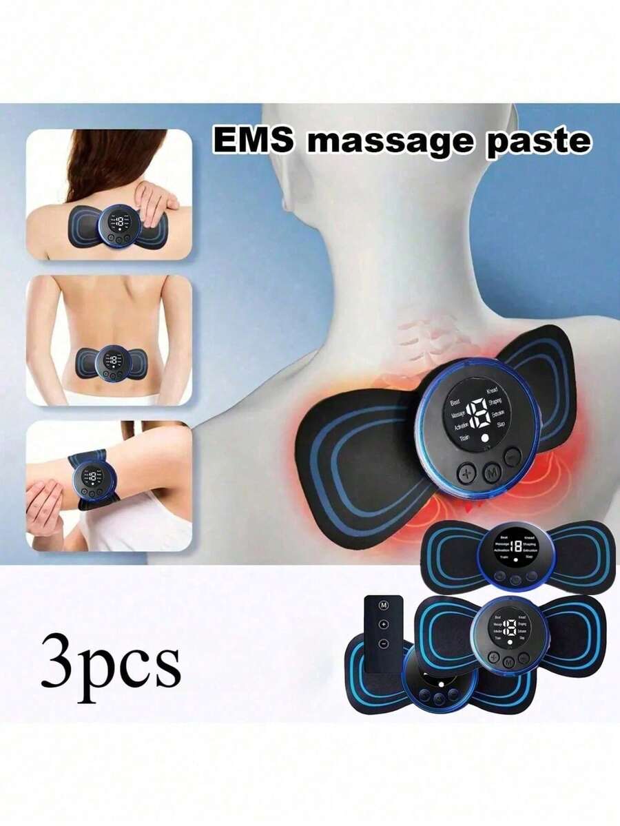 AXH. 无线EMS肌肉训练器和按摩器，全身肌肉放松，节日和生日礼物 - 黑色 - 查看 1