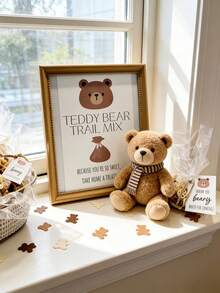 100pcs/Pack Teddy Bear Confetti, Suitable For Gender Reveal Parties, Bear Themed Birthday Parties, Table Scatter Decor, Baby Showers, Birthday Parties, Christmas, Mother's Day, Graduation Ceremonies And More - Multicolor - View 3