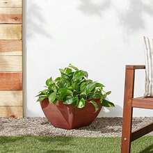 PSW Arcadia Garden Products FBD30DC Simplicity Square, 12 x 12 x 6 Pulgadas, carbón Oscuro(Terra Cotta 12 by 12 by 6-Inches) - Multicolor - Ver 5