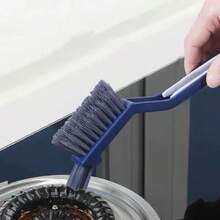 1 chổi vệ sinh khe hở phòng tắm, chổi vệ sinh khe hở đa năng có kẹp, thích hợp để làm sạch cửa sổ, khe hở và các góc khó tiếp cận. - Màu xanh lam - Xem 3