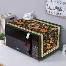 35*100cm Microwave Oven Cover, Non-Slip Universal Oven Cover, Dust-Proof Full Coverage