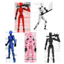 1pc Lucky 13 Multi-Jointed Posable Action Figure Doll, Unisex Assemble Stress Relief Desk Decor Collectible Toy