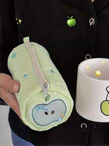 大容量可爱粉色猫咪造型铅笔盒，毛茸茸的鱼饼设计，文具收纳袋，高性价比铅笔盒，新款返校蝴蝶结铅笔盒 - 大号，也可作化妆包使用，小巧可爱，时尚百搭，大容量，女孩文具收纳盒，学习用品 - 彩色 - 查看 9