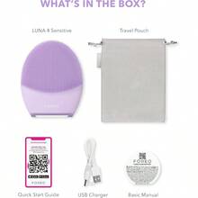 PZW-FOREO LUNA 4 Face Cleansing Brush Firming Face Massager Anti Aging Face Care Enhances Absorption of Facial Skin Care Products Simple Skin Care Tools Sensitive Skin8766 - Piel sensible - Ver 8