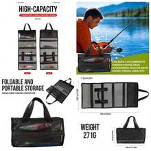 Bolsa Organizador De Lure Fishing Accesorios SpinnerBait Storagee Bolsas De Almacenamiento De Cebo Plegable Impermeable Pesca En Capas De Cinco Gridas Tackle Pouch Spinnerbaitt Fly Box Accesorio - inicial - Ver 1