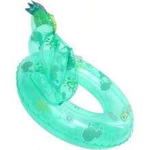 Anillo De Natacin De Cactus Juguetes Inflables Anillo De La Natacin Swimming Tube Ring Divertidos Flotadores De Playa Aid Float Rings De Polivinilo Piscina Fruta Beb - Verde + 55CM - Ver 2