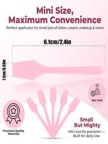 100pcs/50pcs/30pcs/20pcs/10pcs/1pc Designed For Estheticians, Makeup Spatula, Face Mask Scraper, Face Mask Spreading Tool, Face Mask Mixing Palette, Face Mask Dispenser, Esthetician Tools, Mini Spatula, Multi-Functional Tool, Reusable And Washable Face Mask Spoon, Suitable For Applying Face Masks, Lotions, Lip Balms, Exfoliating Scrubs, Cosmetics, Creams And Crafts, Essential Beauty Therapist Supplies, Makeup Spatula Or Multi-Purpose Mini Skincare Applicator - 彩色 - 查看 3