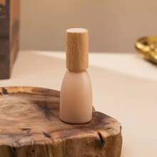 1pc 12ml Morandi Roll-On Perfume Oil Bottle, Wooden Cap Small Portable Refillable Bottle, Walnut/Beech Wood Roller Ball, Suitable For Essential Oils, Mosquito Repellent, Perfume - Multicolor - View 14