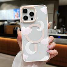 Funda Magnética para Teléfono Compatible con iPhone 17 Air/16/15/14/13/12/11 Pro, Pro Max, Plus, X/XS/XS Max, Compatible con Samsung Galaxy S22/S23FE/S24FE Plus, Ultra, Marco de TPU + Marco de Lente Independiente, Anillo Magnético Incorporado Adsorción Instantánea MagSafe, Serie de Colores Macaron, Combinaciones de Múltiples Colores - Azul oscuro - Ver 10
