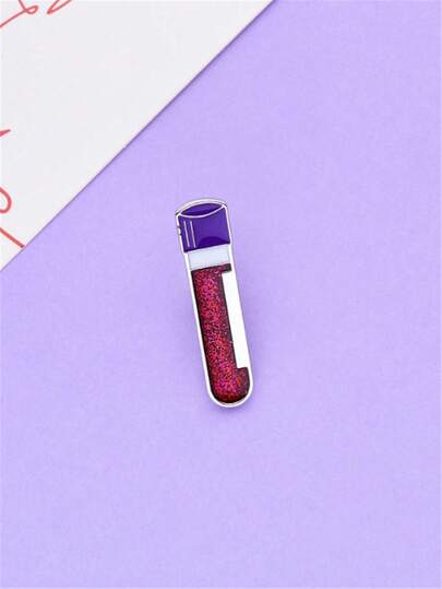 1pc Fashion Enamel Vein-Shaped Brooch, Medical Nursing Lapel Lanyard Decor, Student Nurse Medical Student Daily Wear Gift