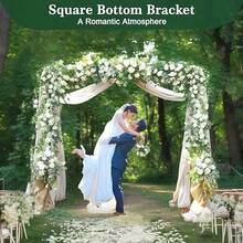 Khung vòm bóng bay 2m kèm đế, bộ khung vòm cưới bằng kim loại màu vàng, dùng cho lễ cưới, trang trí cột hoa bóng bay, phông nền khung vòm hoa sân vườn, thích hợp cho tiệc sinh nhật, tiệc mừng em bé, trang trí lễ tốt nghiệp, quà tặng tốt nghiệp, tiệc độc thân. - Nhiều màu - Xem 7