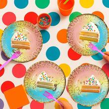 Disposable Kitchenware - Hb Rainbow Confetti Gold - View 5