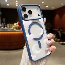 Funda Magnética para Teléfono Compatible con iPhone 17 Air/16/15/14/13/12/11 Pro, Pro Max, Plus, X/XS/XS Max, Compatible con Samsung Galaxy S22/S23FE/S24FE Plus, Ultra, Marco de TPU + Marco de Lente Independiente, Anillo Magnético Incorporado Adsorción Instantánea MagSafe, Serie de Colores Macaron, Combinaciones de Múltiples Colores - Azul oscuro - Ver 12