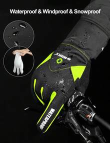Guantes térmicos de Gel para Hombre, para Invierno y Clima frío - Verde - Ver 10