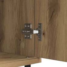 Larryhot Credenza con cassetto Rovere artigianale 60 x 35 x 70 cm,Robusto e durevole, facile da montare, la scelta ideale per l'arredamento della casa - Castano - Visualizzare 10