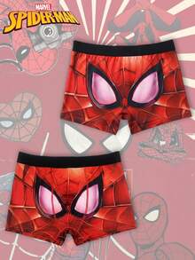 Disney 1pc Spider-Man Men's Briefs, Skin-Friendly Elastic Fitted Comfortable Boxer Briefs, All Season - Red - View 1